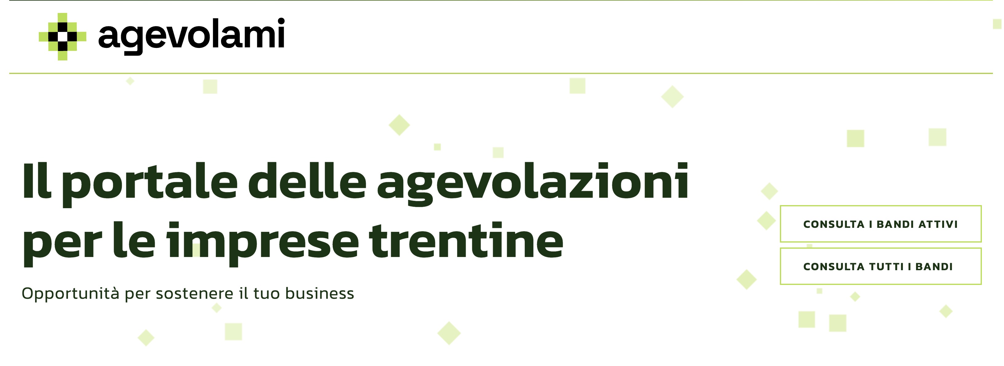 Agevolami - Il portale delle agevolazioni per le imprese trentine